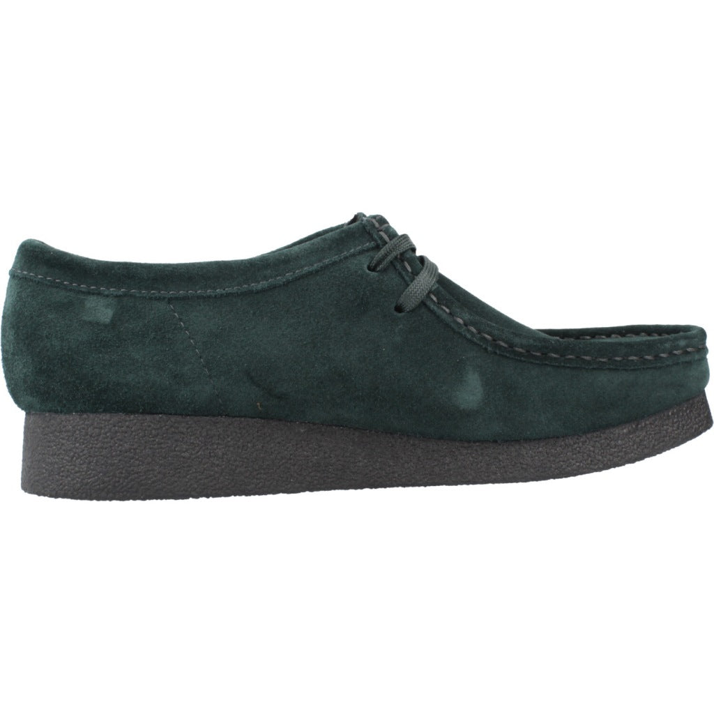 CLARKS  WALLABEE EVO SH  en color VERDE  (4)
