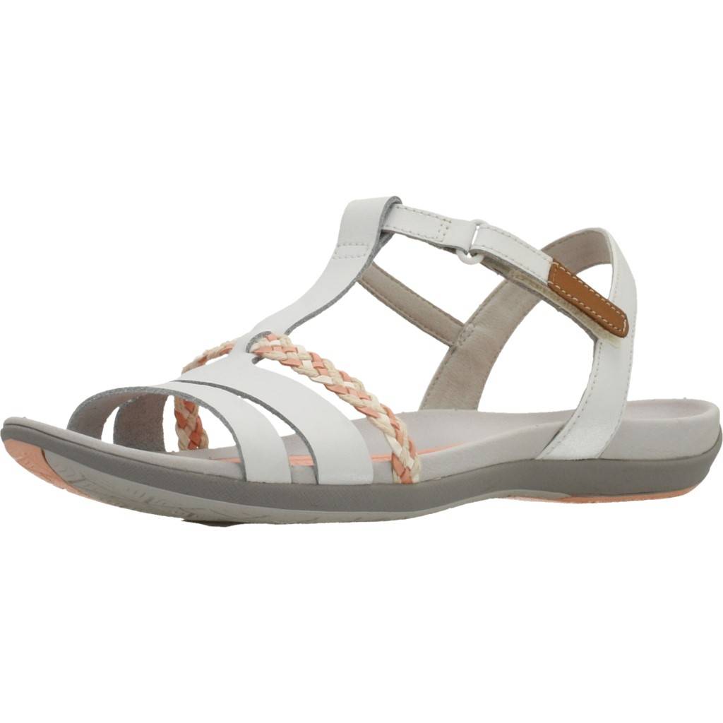 CLARKS TEALITE GRACE WHITE LEATHE en color BLANCO  (1)