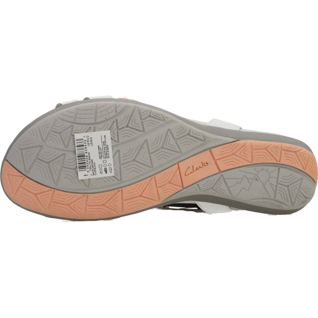 CLARKS TEALITE GRACE WHITE LEATHE en color BLANCO  (7)