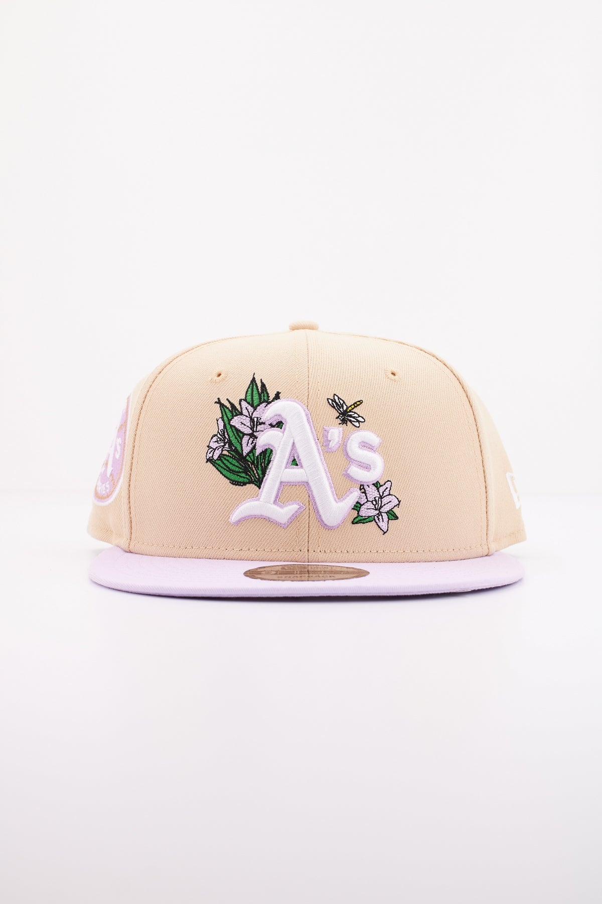 NEW ERA MLB FLORAL FIFTY OAKATH en color BEIS  (1)