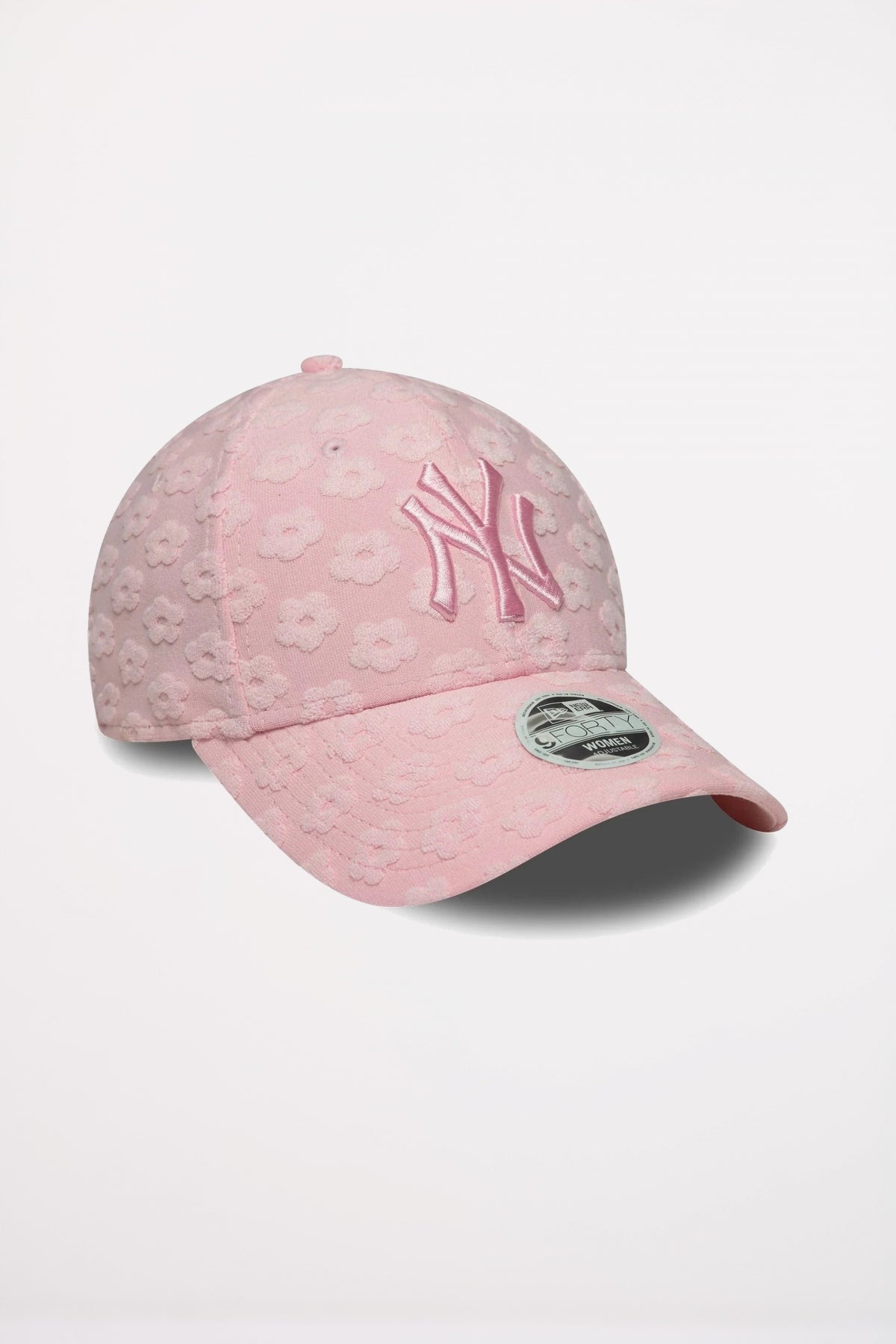 NEW ERA NEW YORK YANKEES WOMENS MLB FLORAL TOWELLING PASTEL PINK FORTY  en color ROSA  (3)