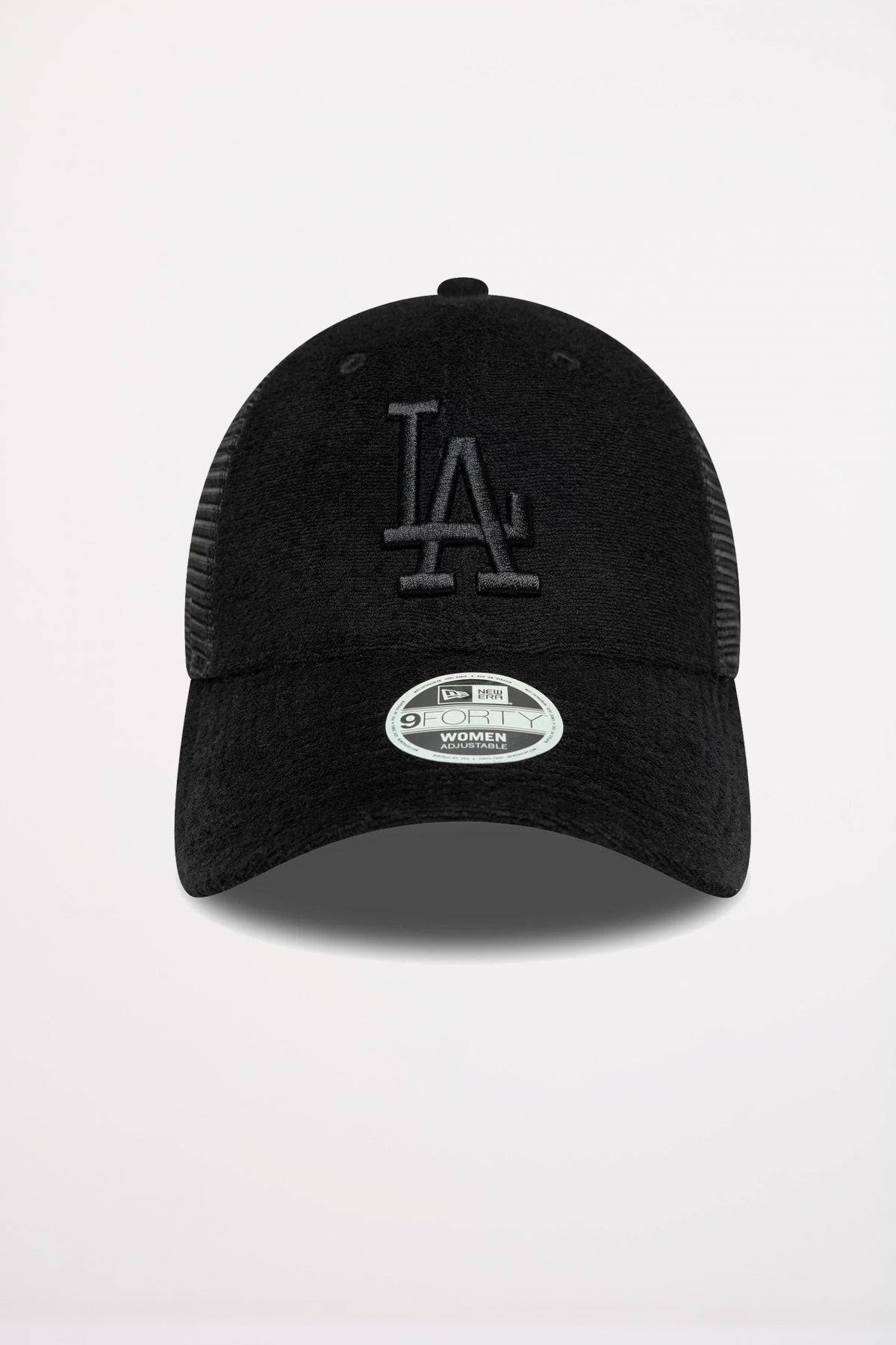 NEW ERA LA DODGERS WOMENS FABRIC BLACK FORTY TRUCKER ADJUSTABLE CAP en color NEGRO  (2)