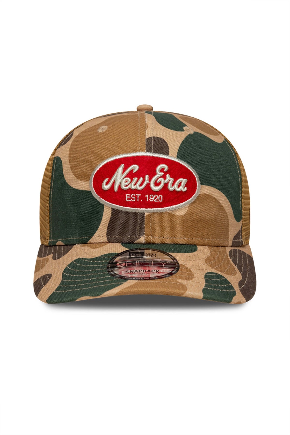 NEW ERA DUCK CAMO FIFTY TRUCKER NEWERA  WHT en color ANIMAL PRINT  (1)