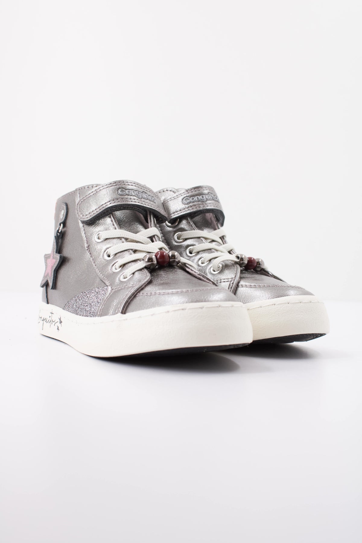 CONGUITOS COSH SNEAKERS HIGH STRAP STAR en color GRIS  (2)