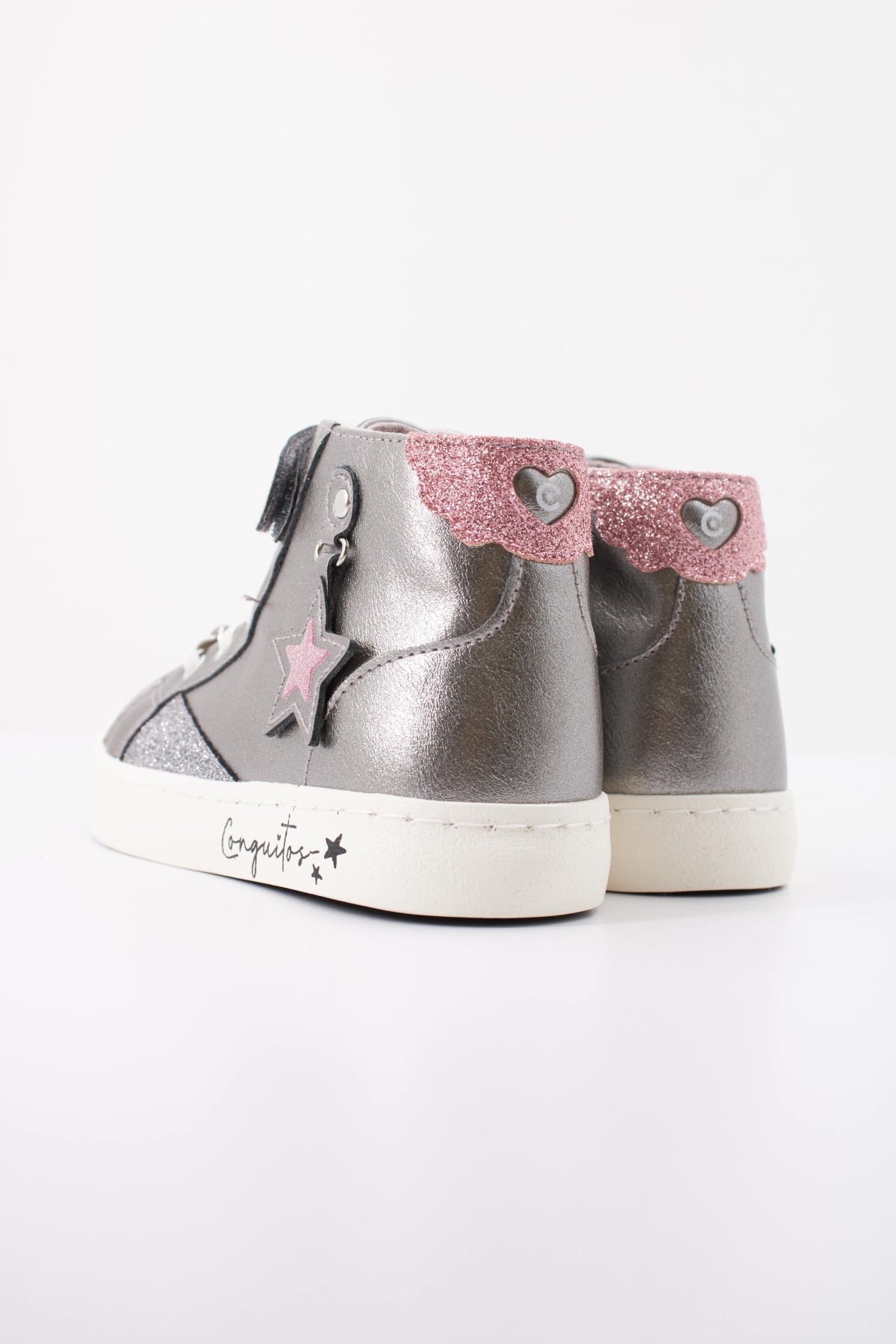 CONGUITOS COSH SNEAKERS HIGH STRAP STAR en color GRIS  (4)