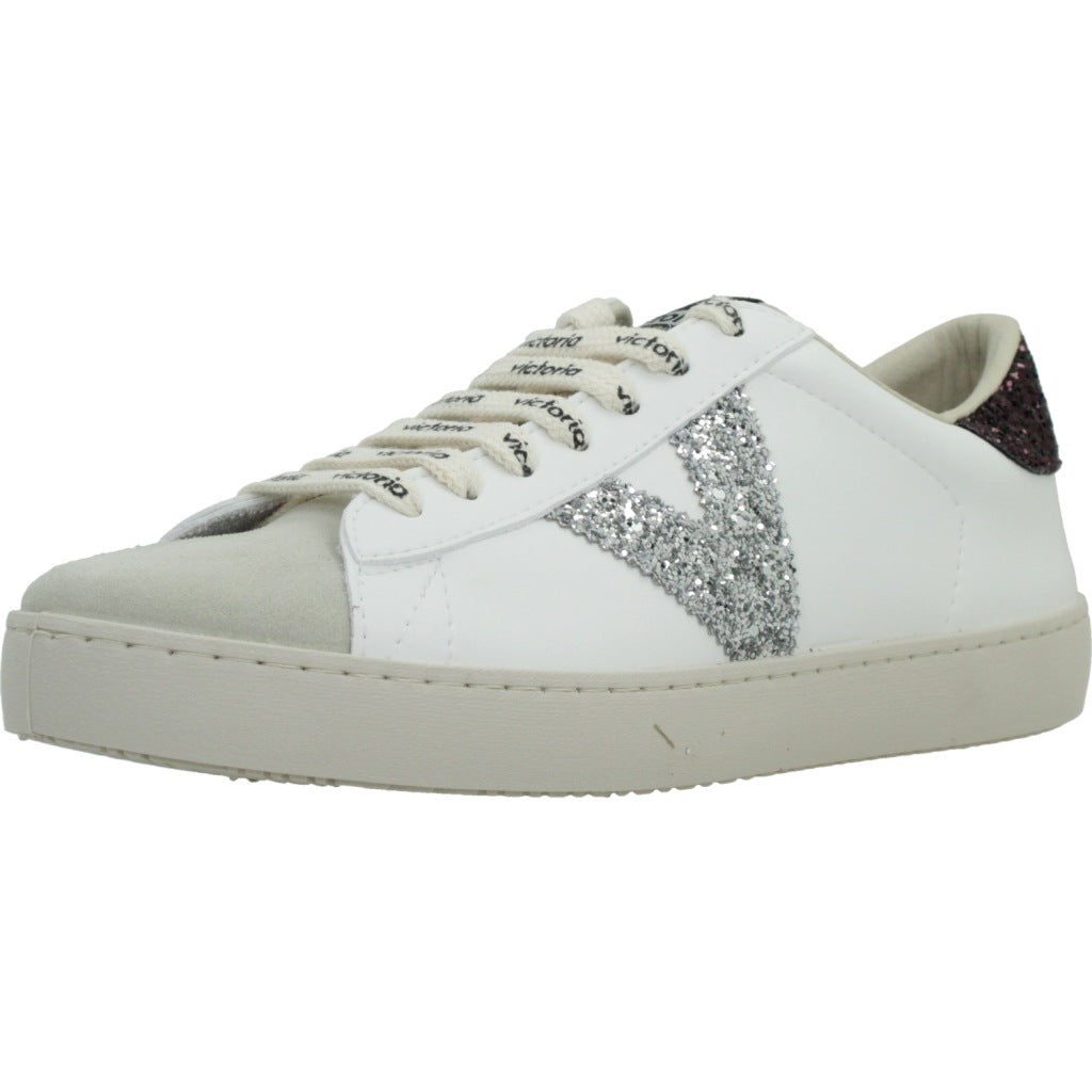 VICTORIA V BERLIN GLITTER CORDON LOGO en color BLANCO  (1)