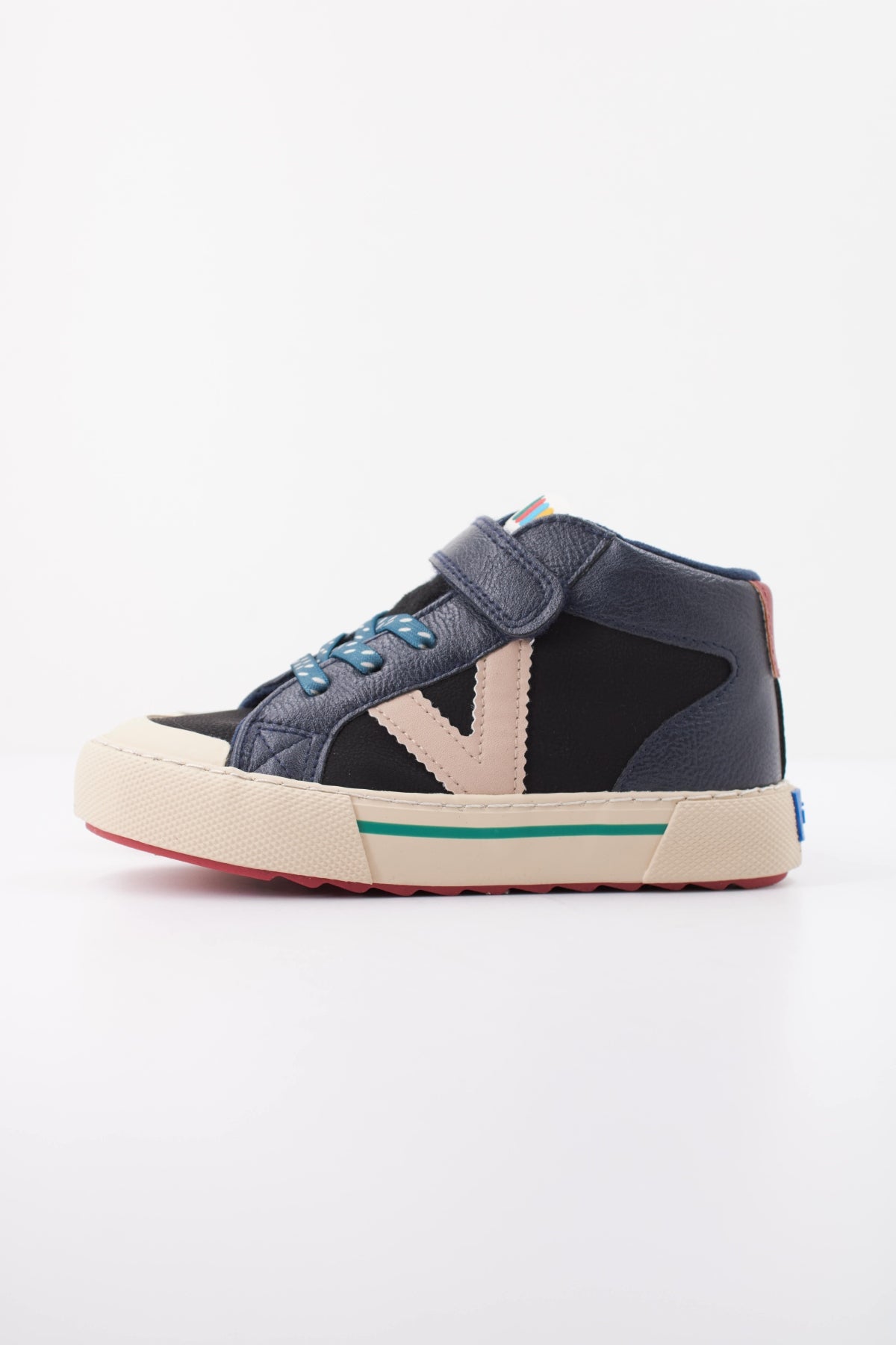 VICTORIA V BOTIN CORDONES en color AZUL  (1)