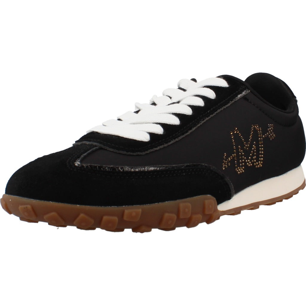 LOLA CASADEMUNT DEPORTIVA CON MOTIVOS EN TACHAS COMBINAD en color NEGRO  (1)