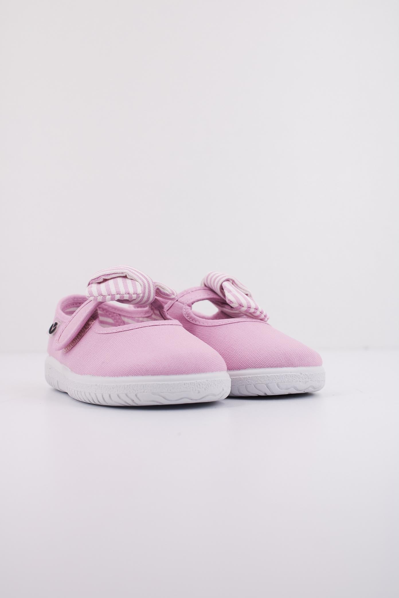 VICTORIA OJALA LONA PANUELO RAYAS en color ROSA  (2)
