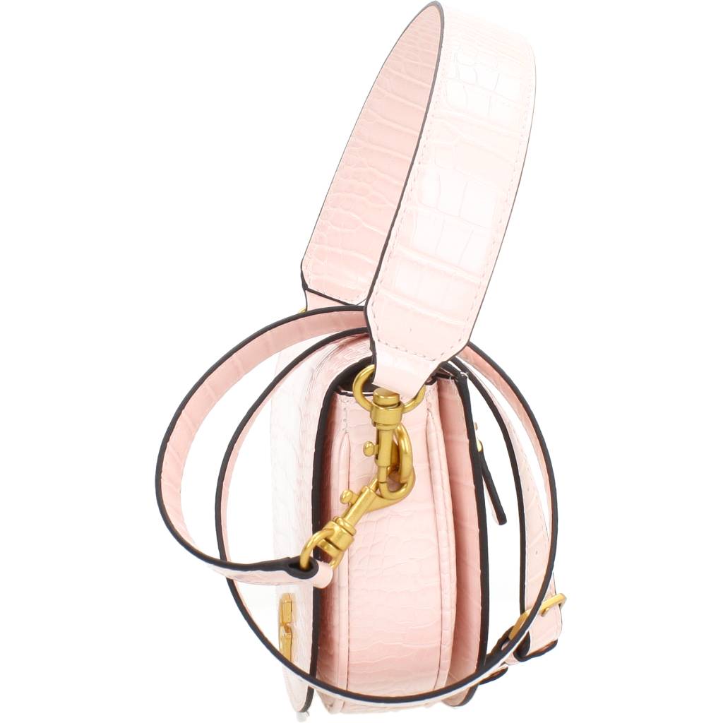 GUESS DANNA SADDLE BAG en color ROSA  (1)