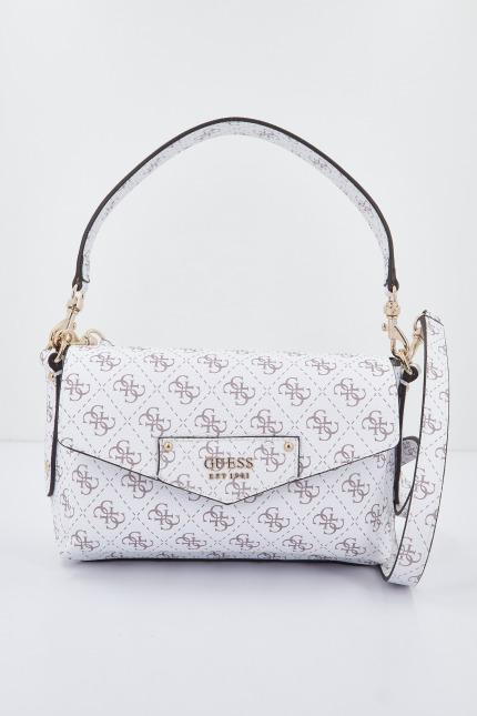 GUESS  ECO BRENTON FLAP SHOUL en color BLANCO  (1)