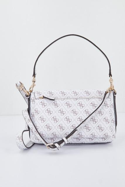 GUESS  ECO BRENTON FLAP SHOUL en color BLANCO  (3)