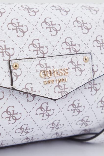 GUESS  ECO BRENTON FLAP SHOUL en color BLANCO  (4)
