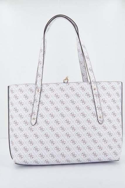 GUESS ECO BRENTON TOTE en color BLANCO  (3)