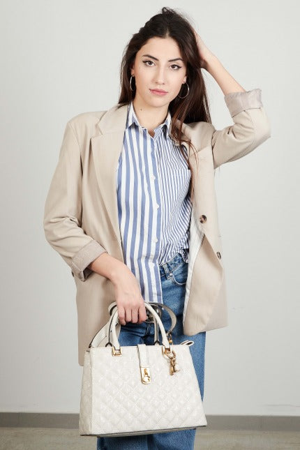 GUESS  GAIA TRIPLE COMPRTMNT en color GRIS  (5)