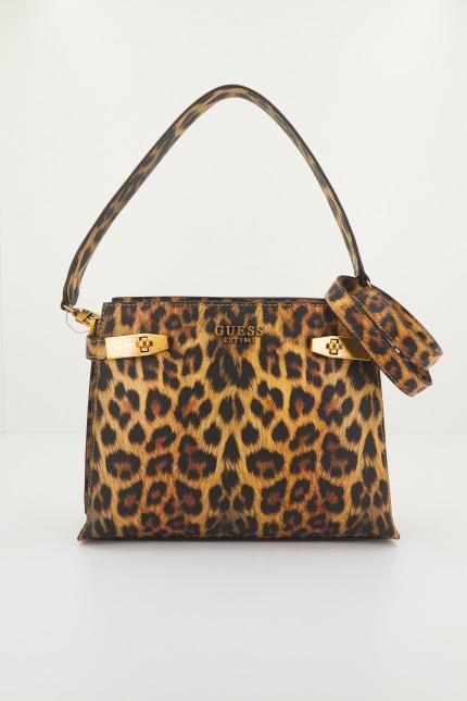 GUESS ZADIE LOGO SHOULDER BA en color ANIMAL PRINT  (1)