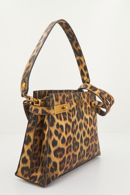 GUESS ZADIE LOGO SHOULDER BA en color ANIMAL PRINT  (2)