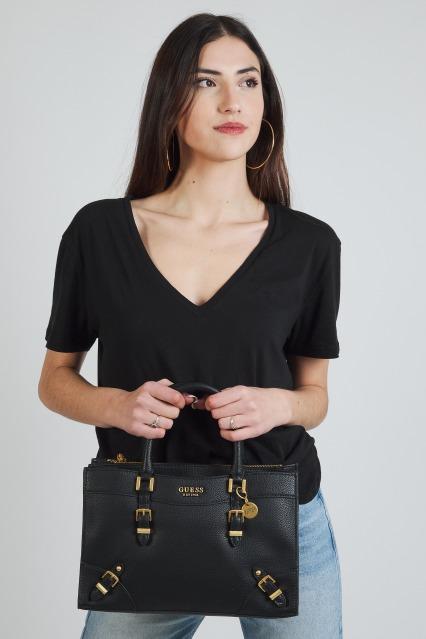 GUESS HWBA  DIDI SOCIETY SATCHEL en color NEGRO  (5)