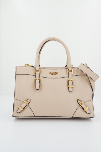 GUESS HWBA  DIDI SOCIETY SATCHEL en color MARRON CLARO  (1)