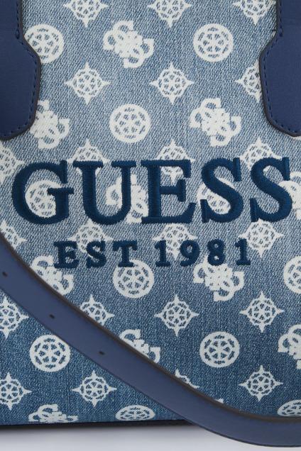 GUESS HWPD  SILVANA TOTE en color AZUL  (4)