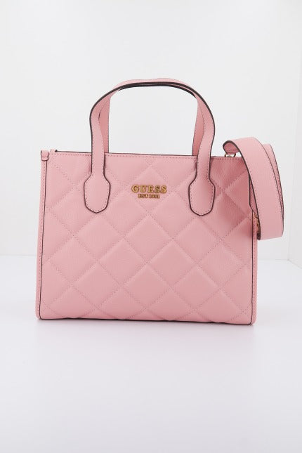 GUESS SILVANA TOTE en color ROSA  (2)