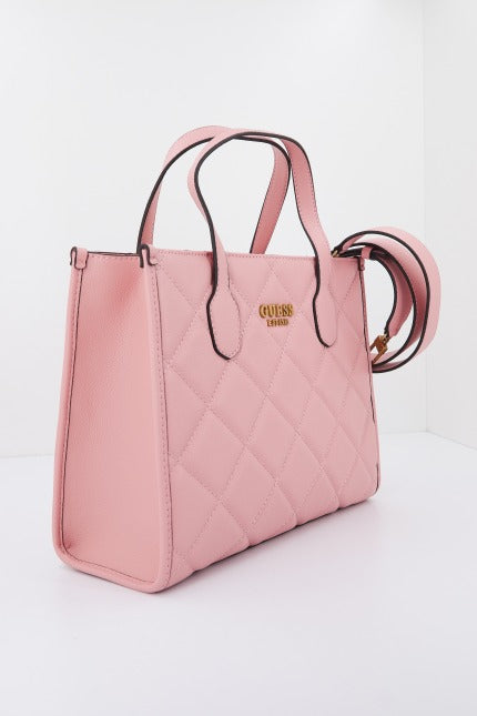 GUESS SILVANA TOTE en color ROSA  (1)