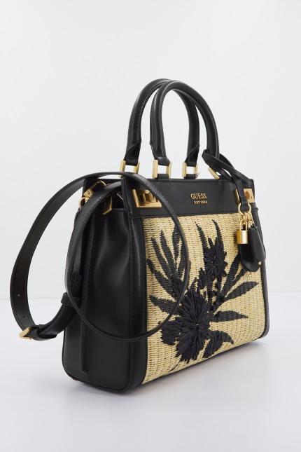 GUESS KATEY LUXURY SATCHEL en color NEGRO  (2)