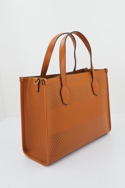 GUESS HWWH  KATEY PERF SMALL TOTE en color MARRON  (2)