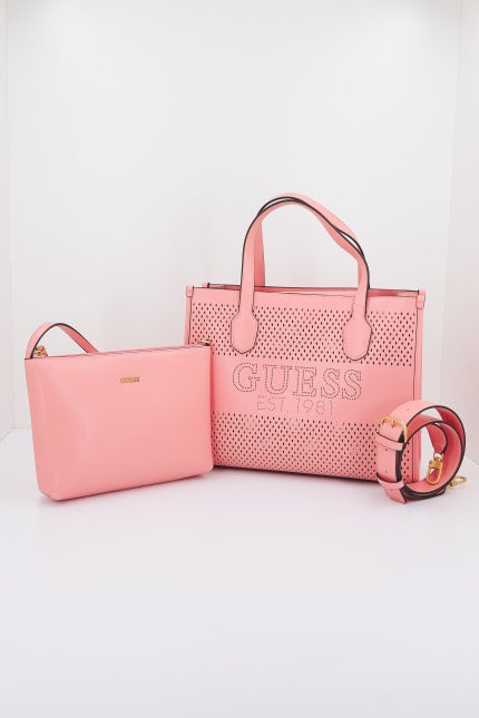 GUESS HWWH  KATEY PERF SMALL TOTE en color ROSA  (2)