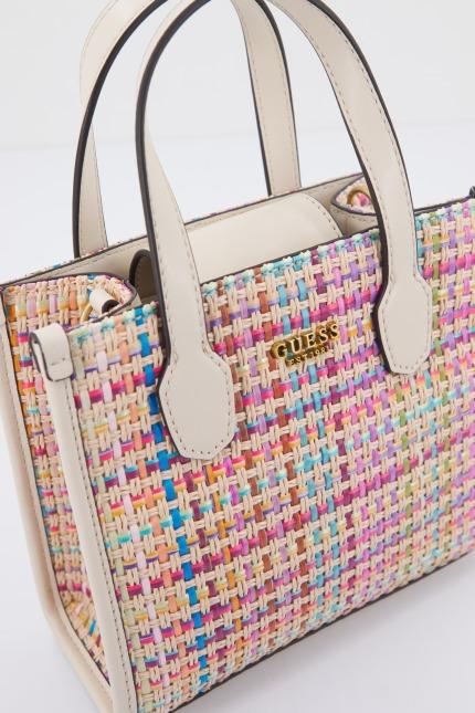 GUESS HWWX  SILVANA MINI TOTE en color BEIS  (3)