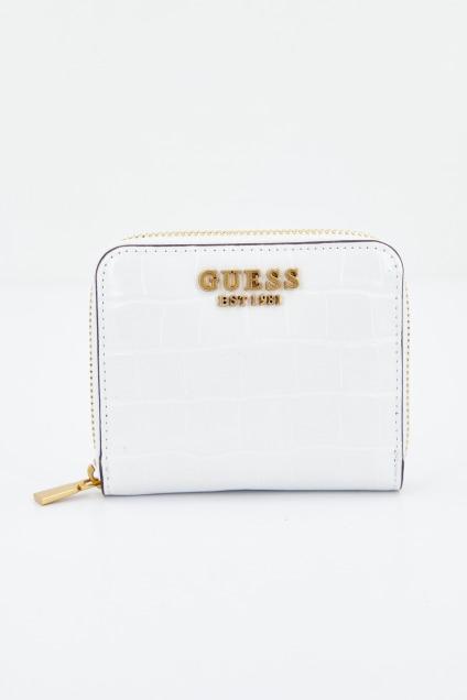 GUESS SWCX  LAUREL SLG SMALL ZIP en color BLANCO  (1)