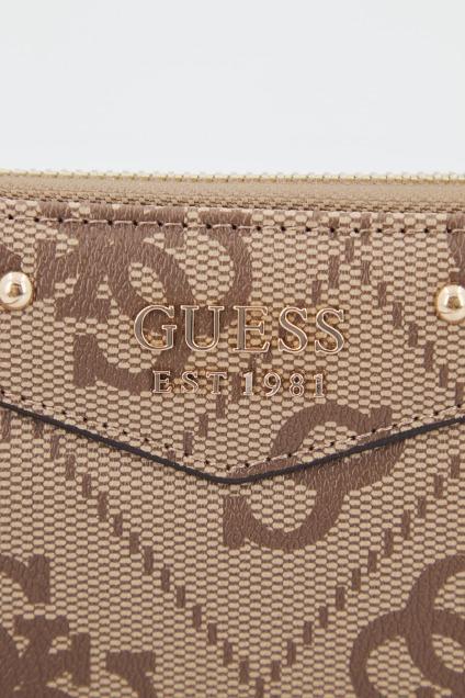 GUESS SWEBO  ECO BRENTON ZIP en color MARRON  (4)