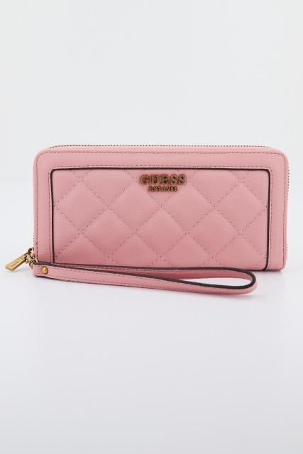 GUESS SWQB  ABEY SLG LARGE ZIP en color ROSA  (1)
