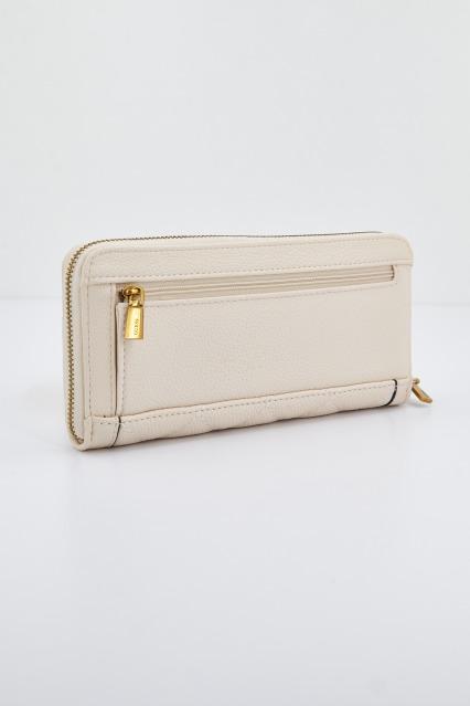 GUESS SWQB  ABEY SLG LARGE ZIP en color BEIS  (2)