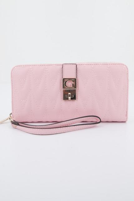 GUESS SWQG  REGILLA SLG LARGE ZIP en color ROSA  (1)