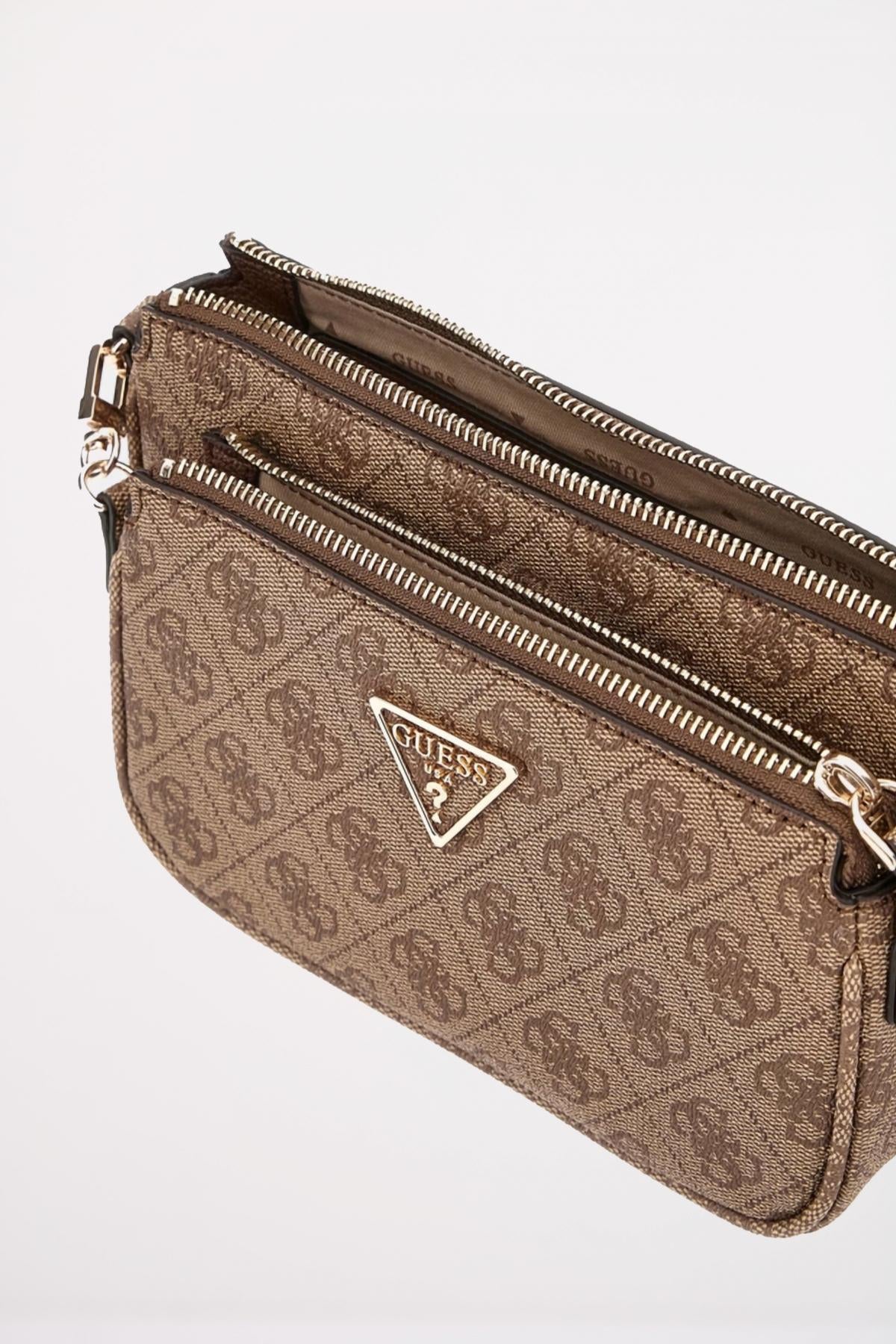 GUESS NOELLE DBL POUCH en color MARRON  (3)