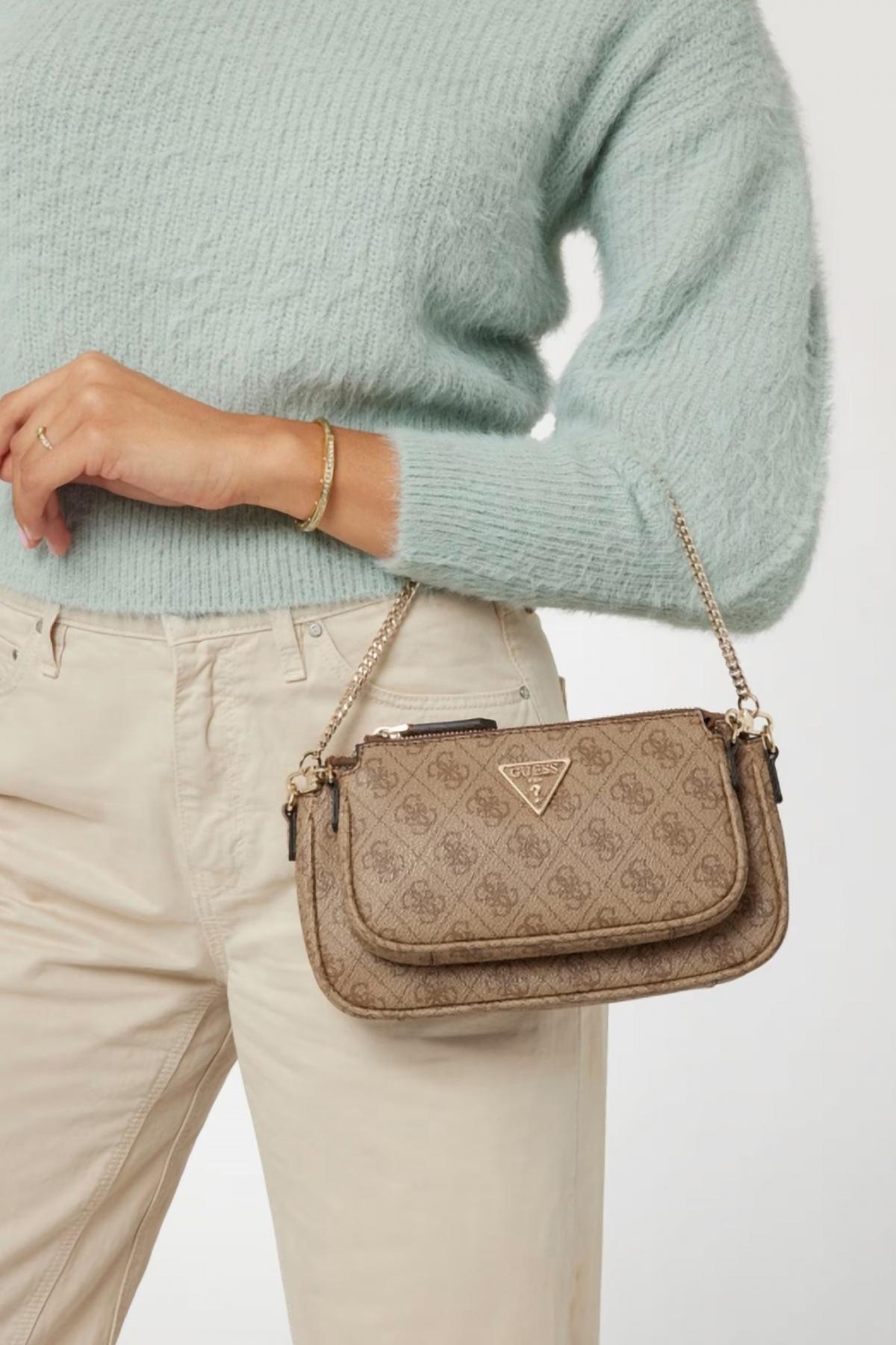 GUESS NOELLE DBL POUCH en color MARRON  (4)