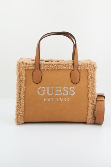 GUESS  SILVANA  COMPART en color MARRON CLARO  (1)