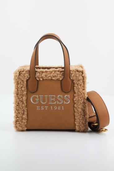 GUESS SILVANA  COMPART en color MARRON CLARO  (1)
