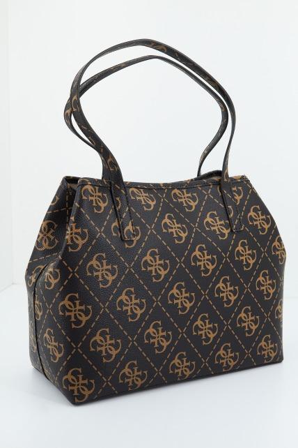GUESS VIKKY TOTE en color MARRON  (2)