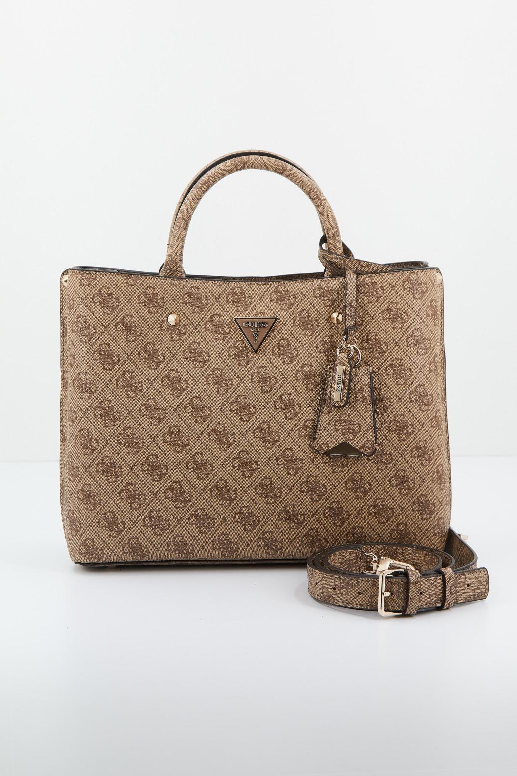 GUESS  DIDI SOCIETY SATCHEL en color MARRON CLARO  (1)