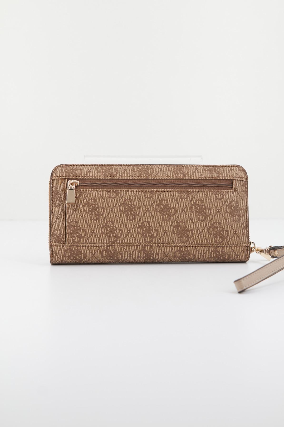 GUESS LAUREL SLG L ZIP en color MARRON CLARO  (2)