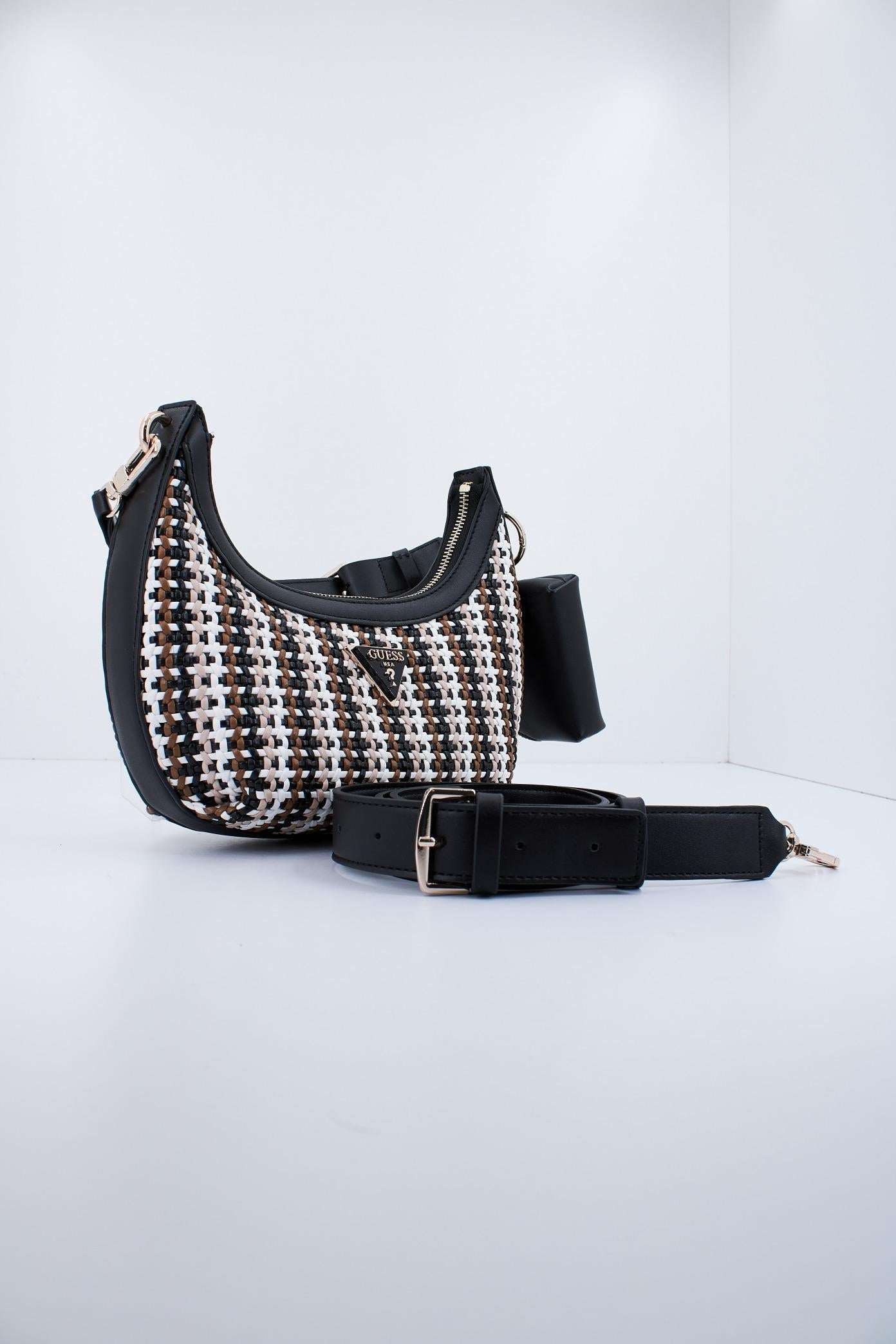 GUESS EMELDA CROSSBODY TOP Z en color NEGRO  (2)