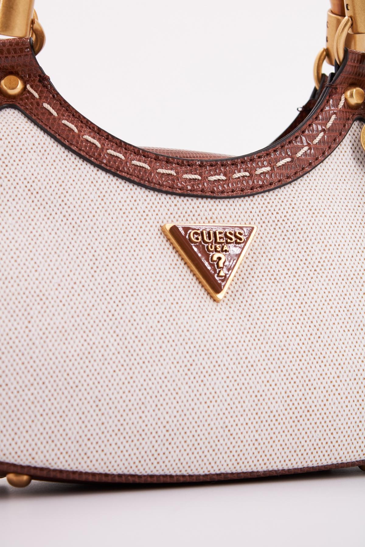 GUESS ZABRY MINI SATCHEL en color BEIS  (4)