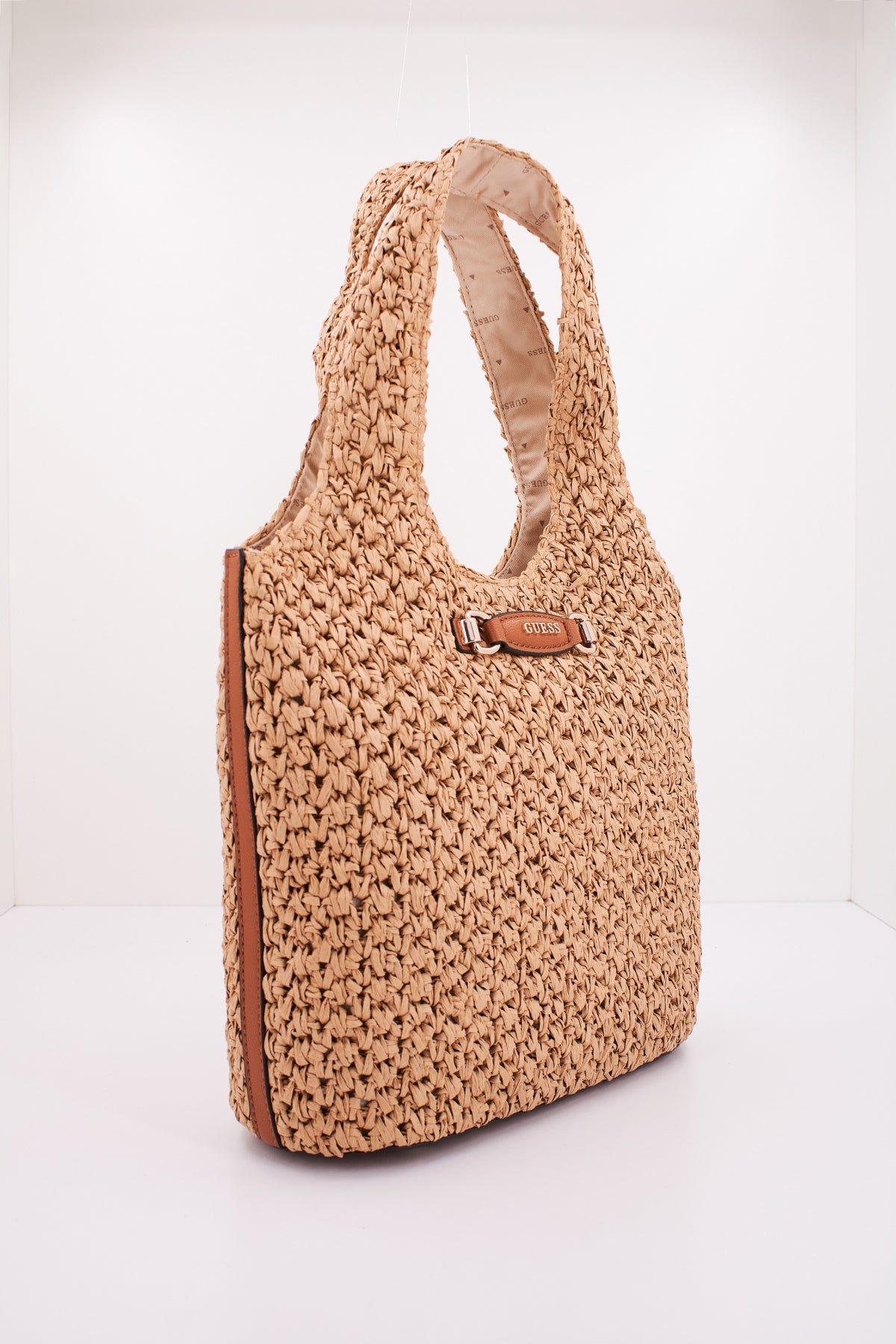 GUESS  SIRIA SMALL TOTE en color MARRON CLARO  (2)