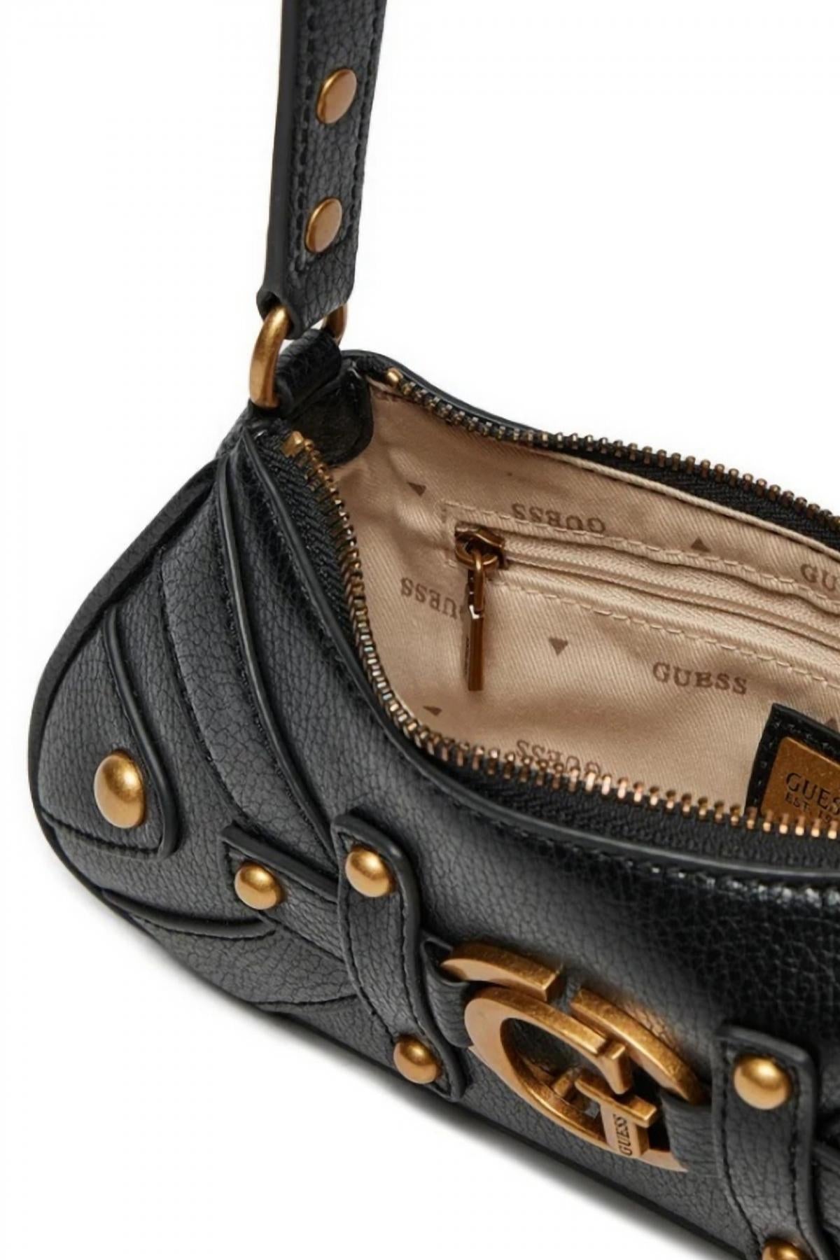 GUESS MINTHA MINI TOPZIP SH en color NEGRO  (4)