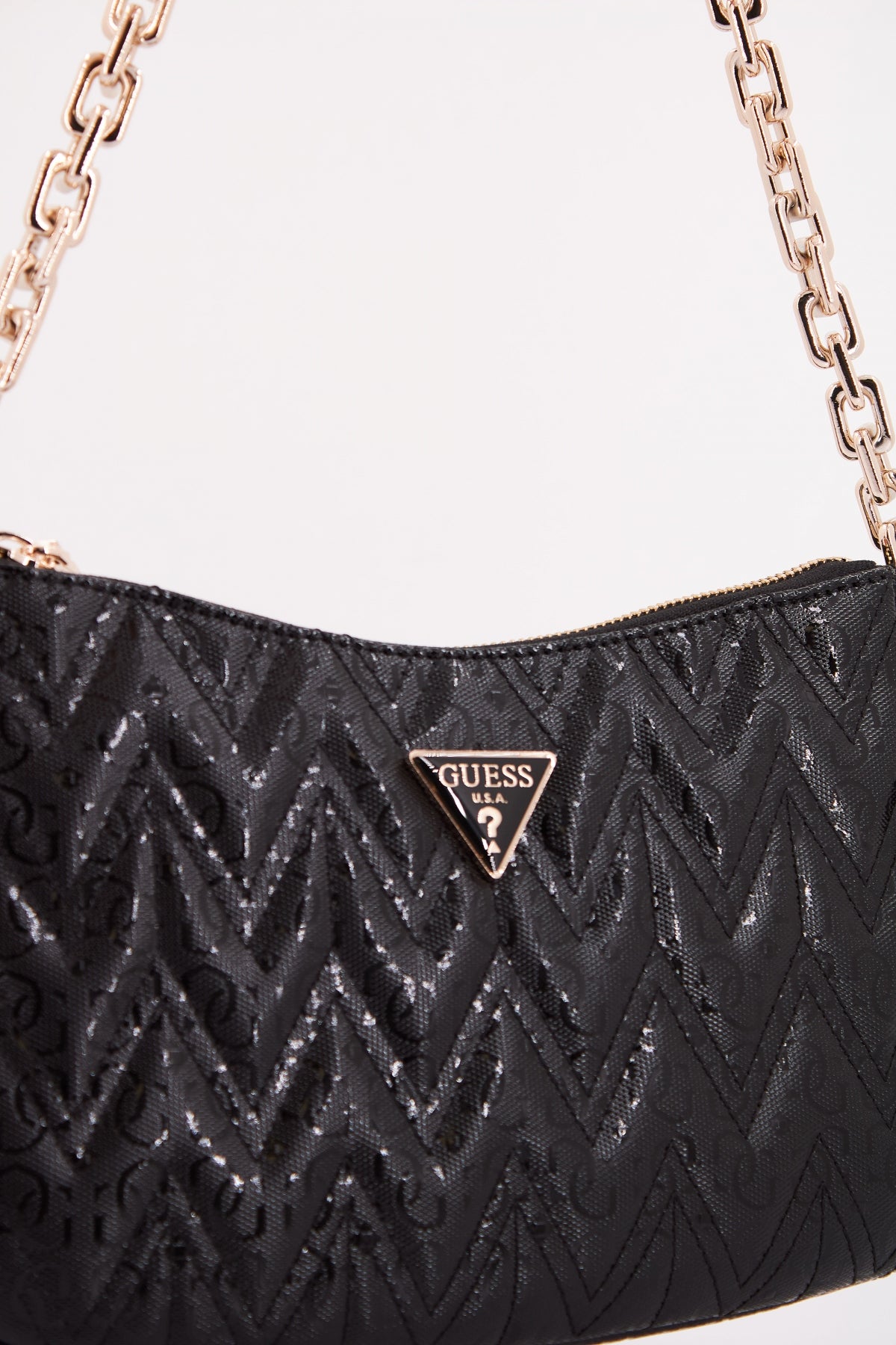 GUESS ADELARD TOP ZIPSHOULD en color NEGRO  (4)