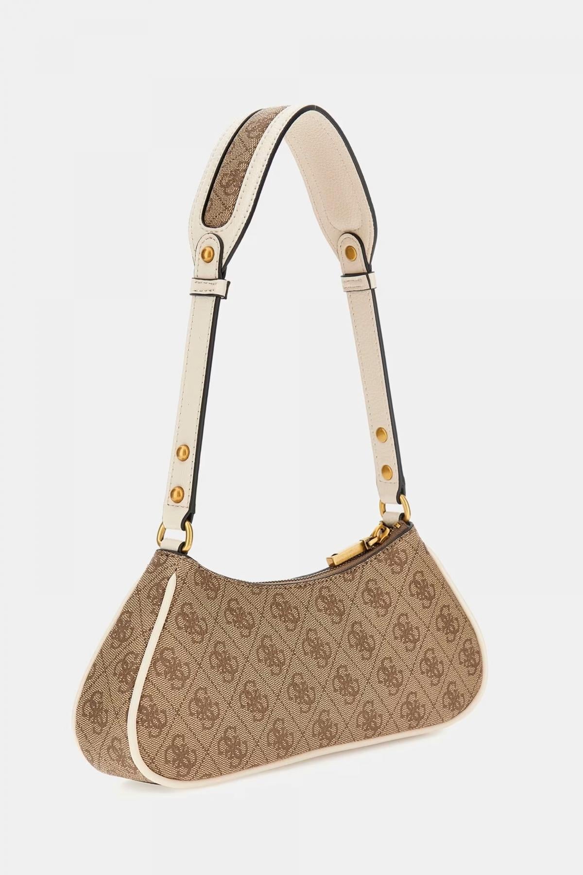 GUESS MINTHA MINI TOPZIP SH en color MARRON  (2)
