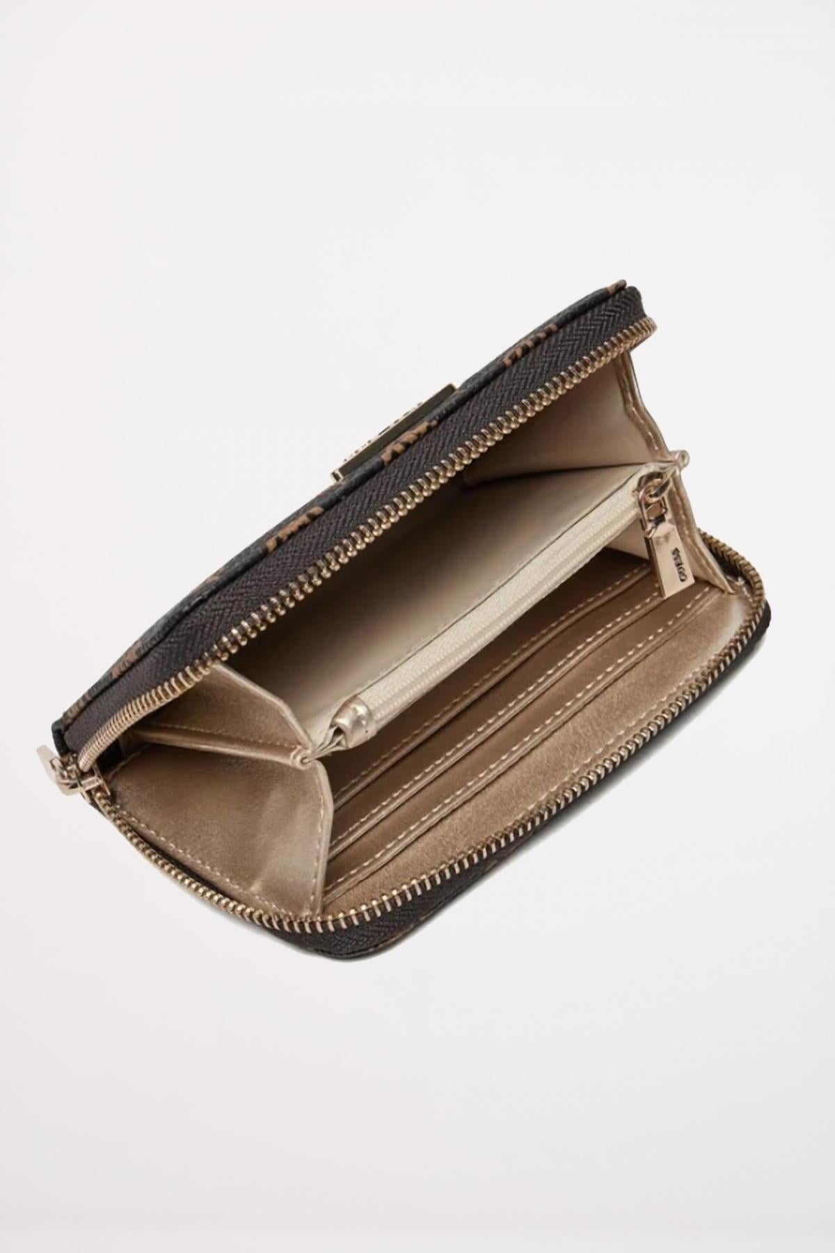 GUESS LAUREL SLGMEDIUM ZIP en color NEGRO  (3)