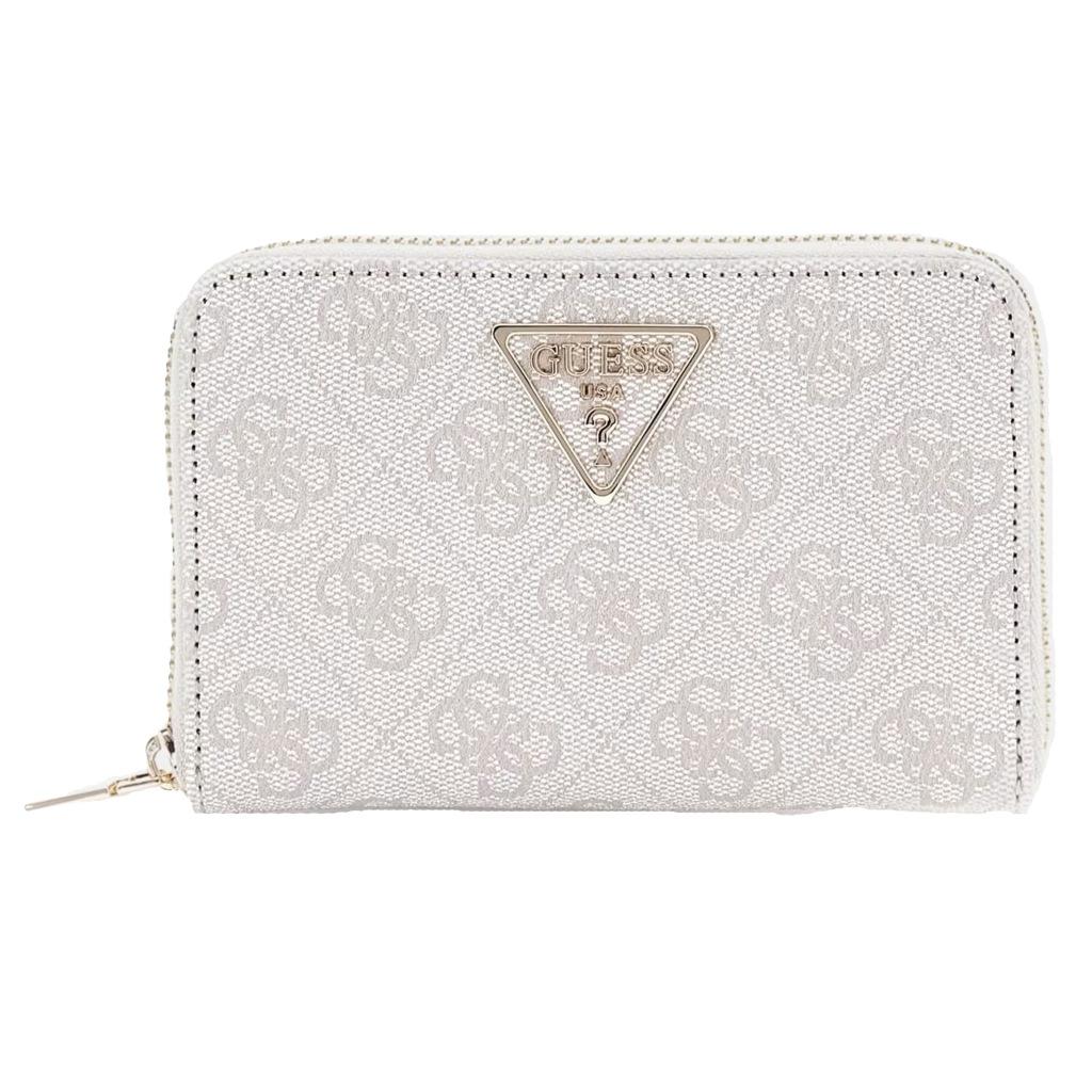 GUESS LAUREL SLGMEDIUM ZIP en color BLANCO  (4)